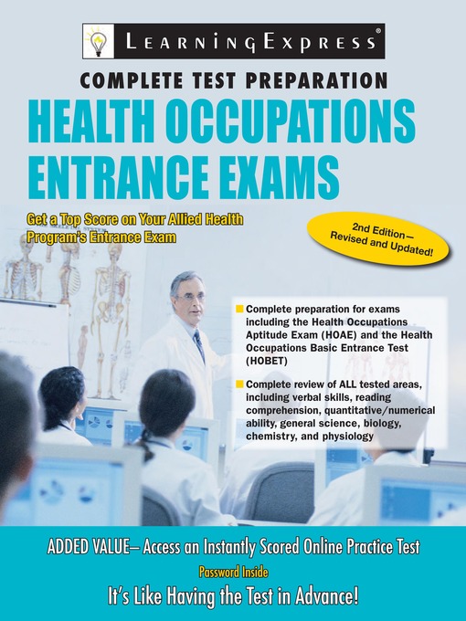 Title details for Health Occupations Entrance Exam 3e by LearningExpress Editors - Available